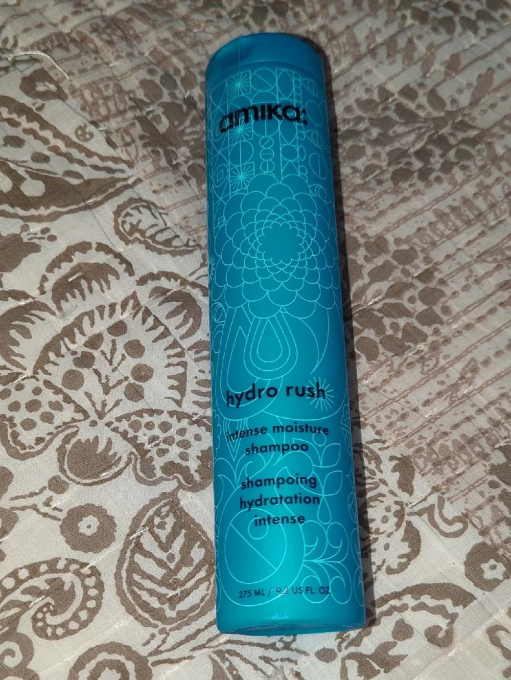 amika Hydro Rush Intense Moisture Shampoo - Turquoise Bottle